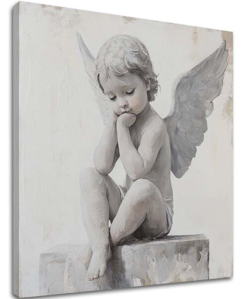 Tablouri de îngeri Protector | finisată de mâna artistului - 60x60 cm