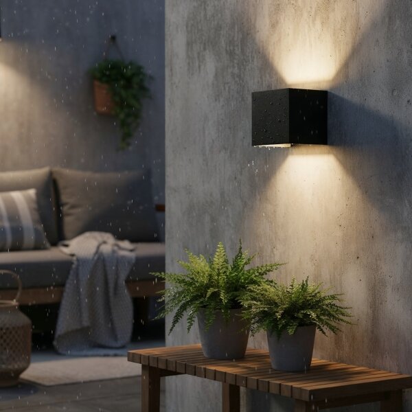 Aplică LED de exterior Ideal Lux ATOM LED/12W/230V IP54 negru