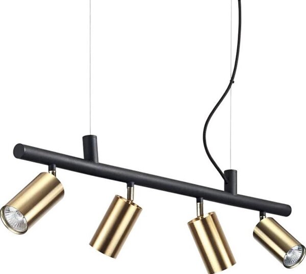 Lustră LED pe cablu Ideal Lux DYNAMITE 4xGU10/7W/230V CRI 90 negru/alamă