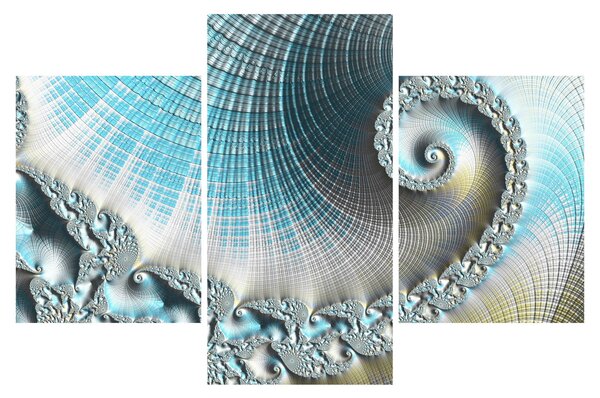Tablou - Spirale texturate (90x60 cm)