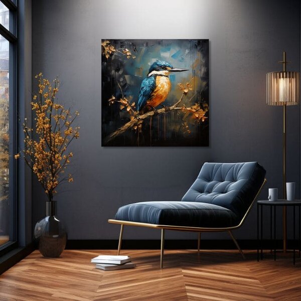 Tablouri Păsări Gardianul pădurii - 50x50 cm