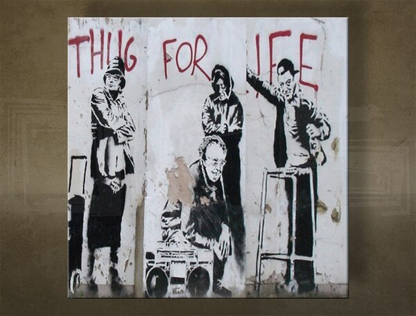 Tablouri PATRAT Street ART - 30x30 cm