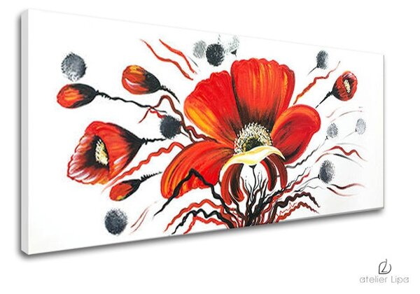 Reproducere pe pânză FLORI - 70x30 cm