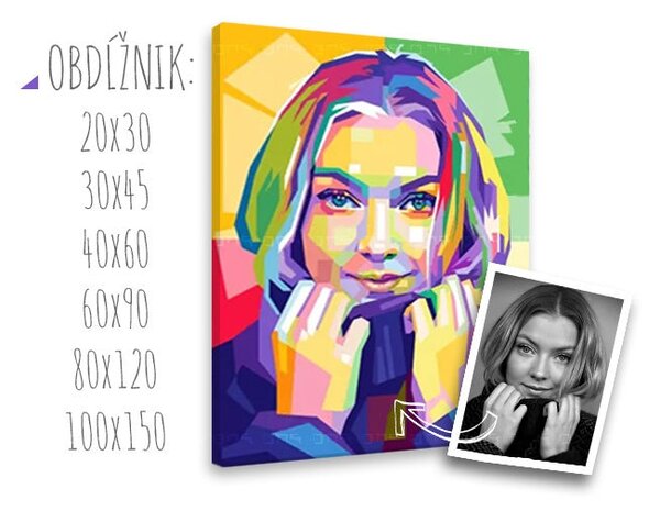 Tablou de perete de la POP Art / Dan Johannson XOBFOTO-DJO - 20x30 cm - 1 PERSOANĂ PE TABLOU