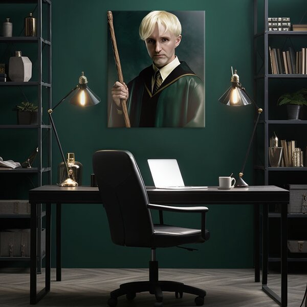 Tablou de perete din fotografia Draco Malfoy - Prințul de Slime - 50x60 cm