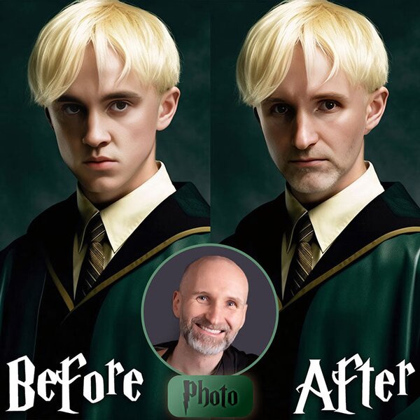 Tablou de perete din fotografia Draco Malfoy - Prințul de Slime - 50x60 cm