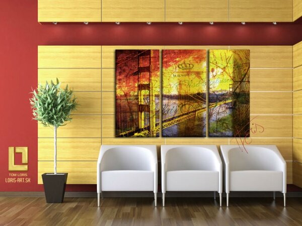 Apus de soare de aur / Tom Loris 011A3 - 60x40 cm