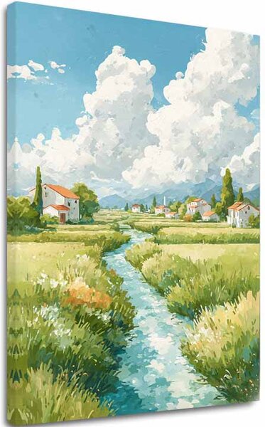 Tablou canvas Summer Meadow - PEISAJ Motif - 60x90 cm