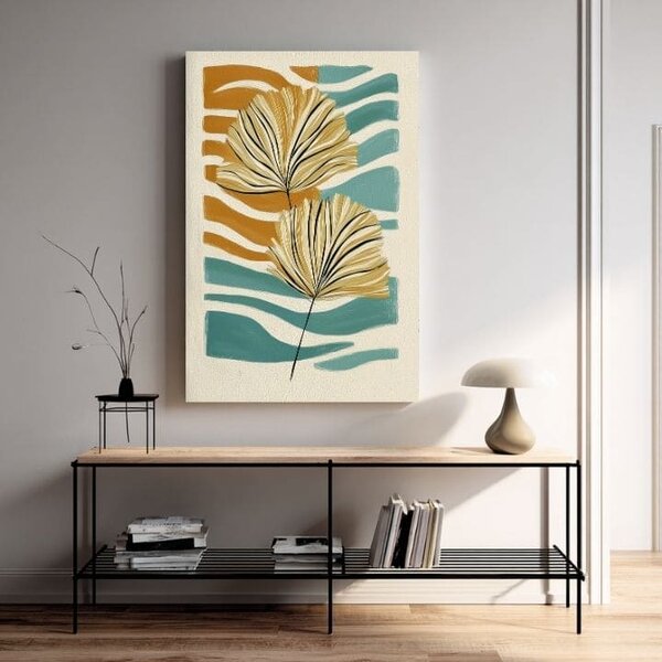 Tablou canvas Golden Letter - Motivul minimalist - 60x90 cm