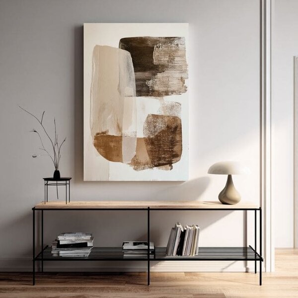 Tablou canvas Beige Harmony - Modern Abstract - 60x90 cm