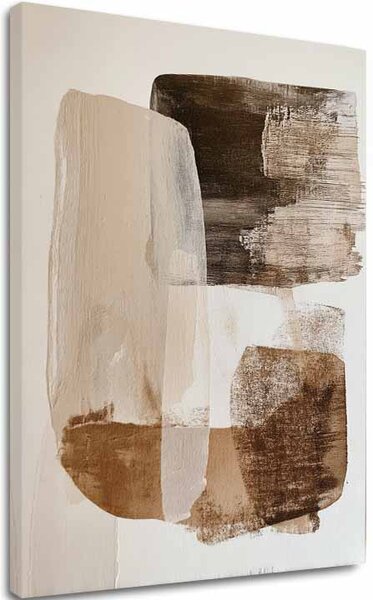 Tablou canvas Beige Harmony - Modern Abstract - 60x90 cm