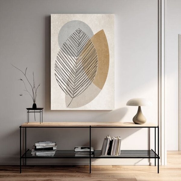 Tablou canvas Gentle Leaf - decor minimalist - 60x90 cm