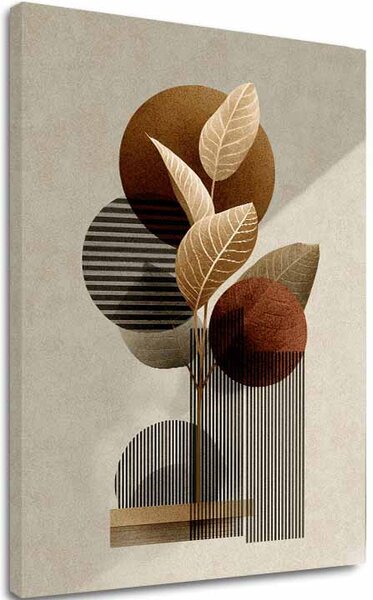 Tablou canvas Brown Twigs - Autumn Motif - 60x90 cm