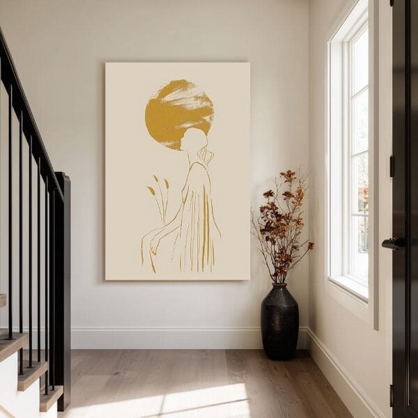 Tablou canvas Femeie în soare - Motiv fin - 60x90 cm