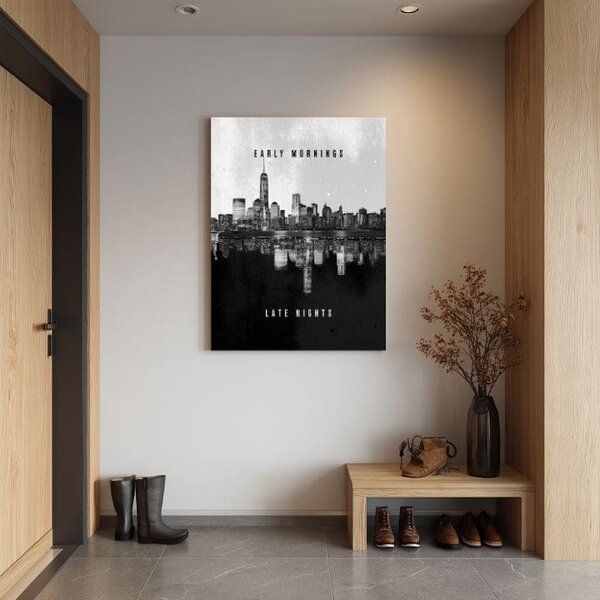 Tablou canvas EARLY & LATE - Motiv modern - 30x40 cm