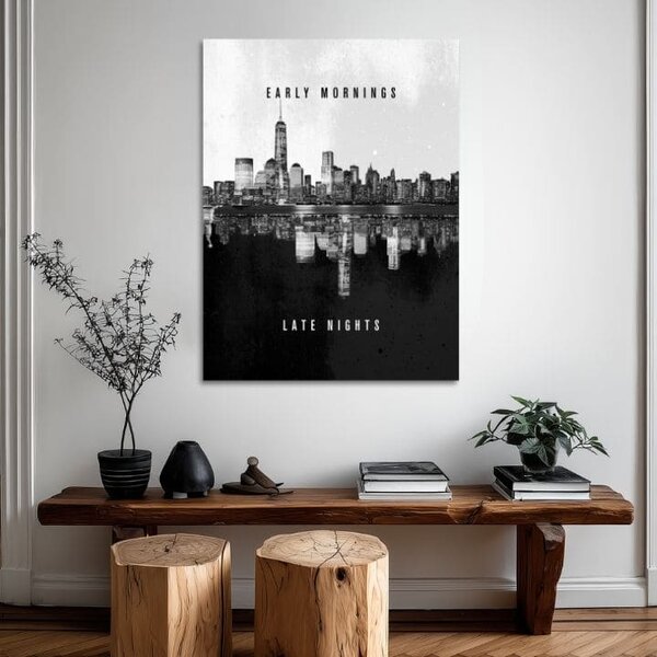 Tablou canvas EARLY & LATE - Motiv modern - 30x40 cm
