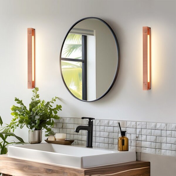 Brilagi-LED Aplica pentru oglindă de baie AQUA LINE LED/18W/230V 60 cm IP44 bronz