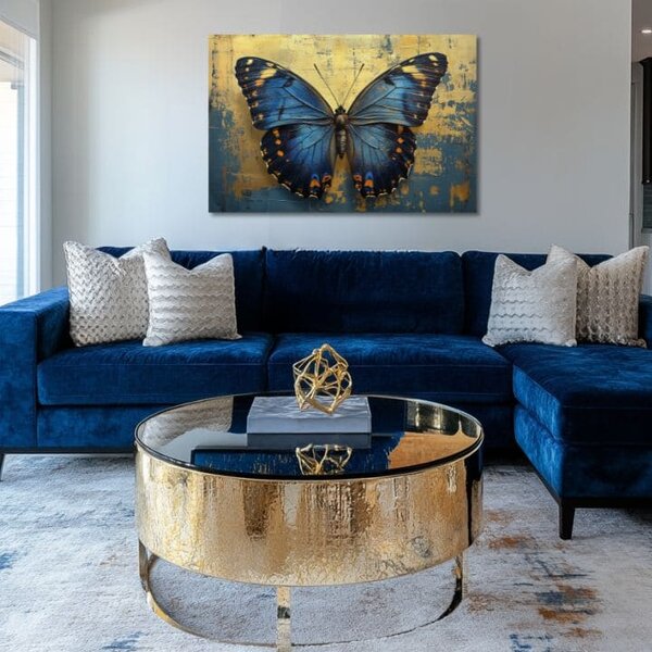 Tablou pictat manual fluturi Wings of Eternity - 100% original acrilic pictat - 40x60 cm