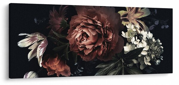 Tablou - Flori întunecate (120x50 cm)