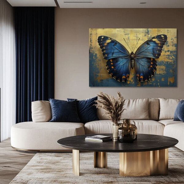 Tablou pictat manual fluturi Wings of Eternity - 100% original acrilic pictat - 40x60 cm