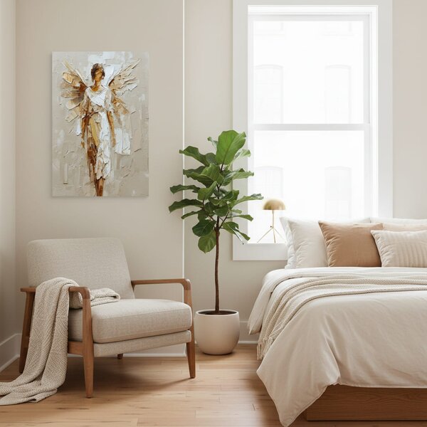 Tablou de perete îngerului Aripi acrilice | finisată de mâna artistului - 40x60 cm