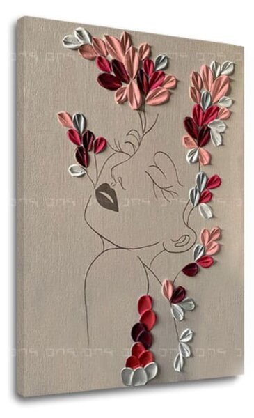 Pictură structurată pe pânză Morning Temptation - 60x40 cm