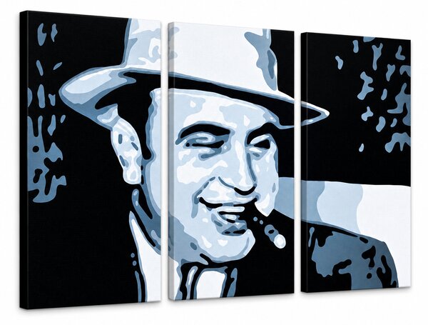 Tablou POP ART pictat manual AL CAPONE - 60x40 cm