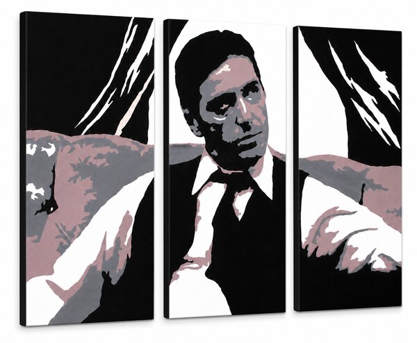 Tablou POP ART pictat manual AL PACINO 3 bucăți al11 - 60x40 cm [3 x 20x40]