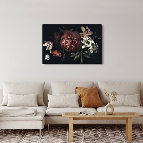 Tablou - Flori întunecate (90x60 cm)