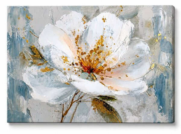 Tablou Canvas Pictat Manual FLOARE DIN DRAGOSTE - 120x80 cm / Clasic 2 cm