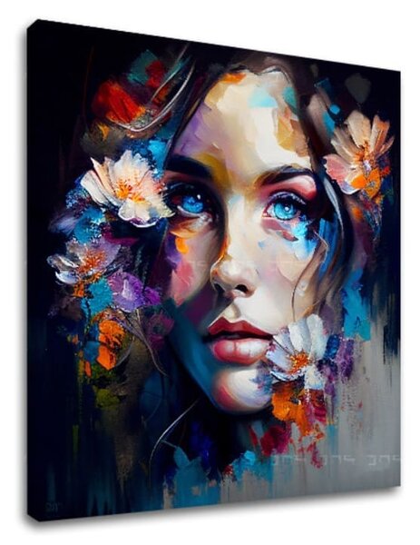 Set de 2 tablouri Frumusețe Intensă — Trezirea Frumuseții, Cerul în Ochi - 2× 50×50 cm