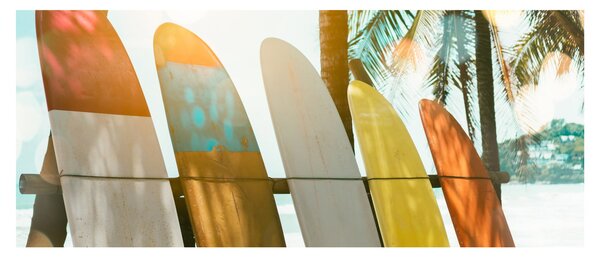 Tablou - Plăci de surf (120x50 cm)