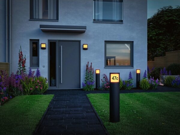 Paulmann 94514 - LED/8,5W IP44, corp iluminat reglabil pentru număr de casă PADEA 230V