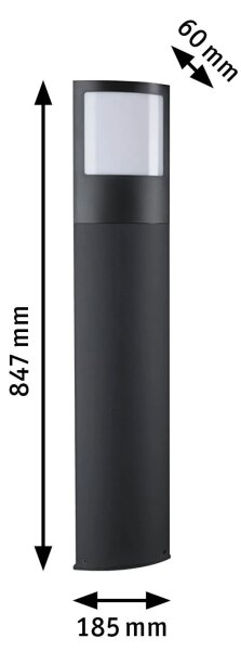 Paulmann 94515 - LED/8,5W IP44 Placă iluminată pentru număr de casă dimabilă PADEA 230V