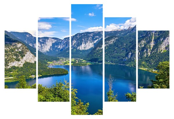 Tablou - Lacul Hallstatt, Hallstatt, Austria (150x105 cm)