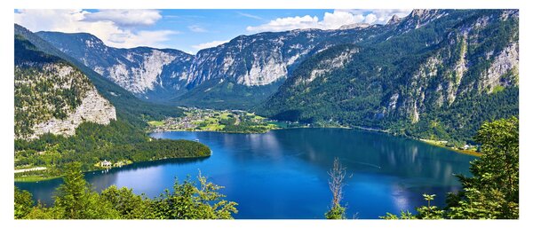 Tablou - Lacul Hallstatt, Hallstatt, Austria (120x50 cm)
