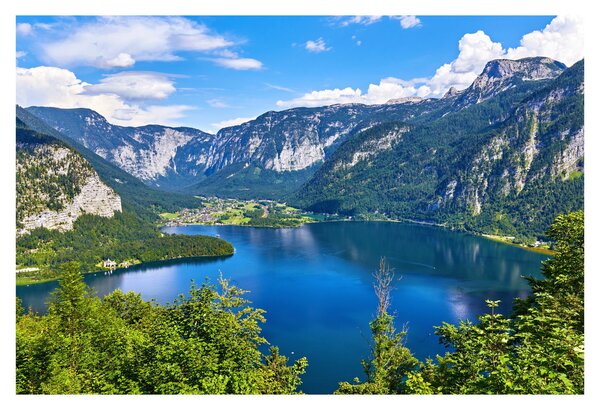 Tablou - Lacul Hallstatt, Hallstatt, Austria (90x60 cm)
