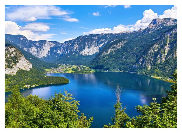 Tablou - Lacul Hallstatt, Hallstatt, Austria (70x50 cm)