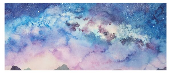 Tablou - Calea lactee, aquarel (120x50 cm)