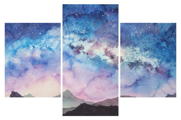 Tablou - Calea lactee, aquarel (90x60 cm)