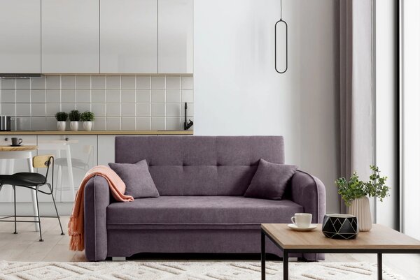 Canapea extensibila de doua locuri LAINE, mov deschis