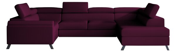 Canapea extensibilă in forma de U ESMADA, 336x92x200, velvetmat 68,dreapta