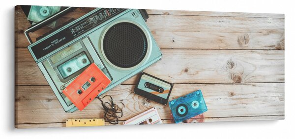 Tablou - Radio retro (120x50 cm)