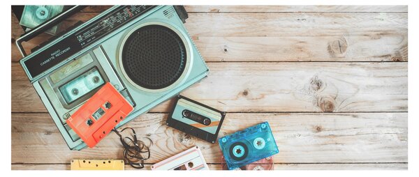 Tablou - Radio retro (120x50 cm)