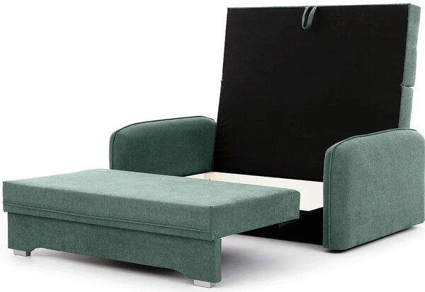 Canapea extensibila cu 2 locuri LAINE, verde