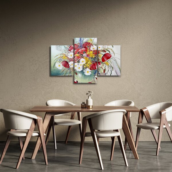 Tablou - Vază cu flori sălbatice (90x60 cm)