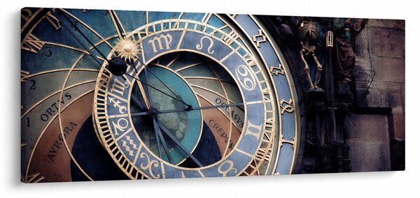Tablou - Orloj, Praga (120x50 cm)