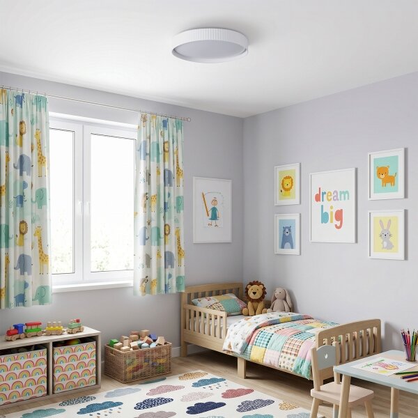 Brilagi - Plafonieră LED dimabilă LUCIA LED/60W/230V, diametru 59 cm, albă + telecomandă