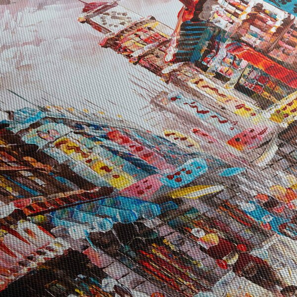 Tablou - Hong Kong, pictură în ulei (90x60 cm)