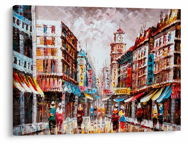 Tablou - Hong Kong, pictură în ulei (70x50 cm)